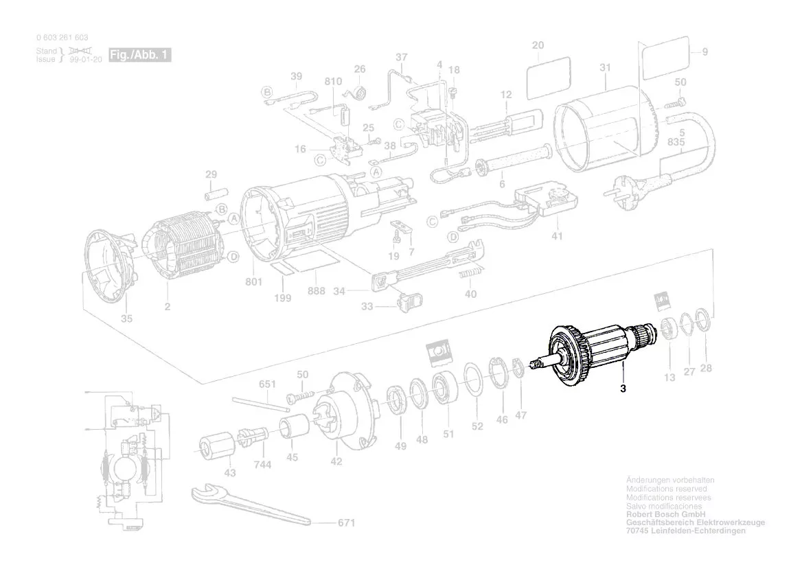 Induit BOSCH réf. 2 604 010 769